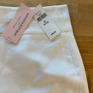 NWT banana republic white high waisted mini skirt